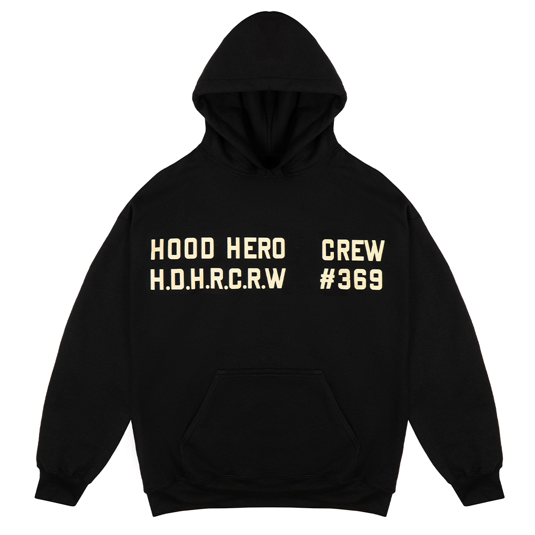 Hoodie H.D.H.R.C.R.W - Black